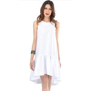 NEW Well Need Sleeveless Ruffle Loose Tank Casual Sundress S